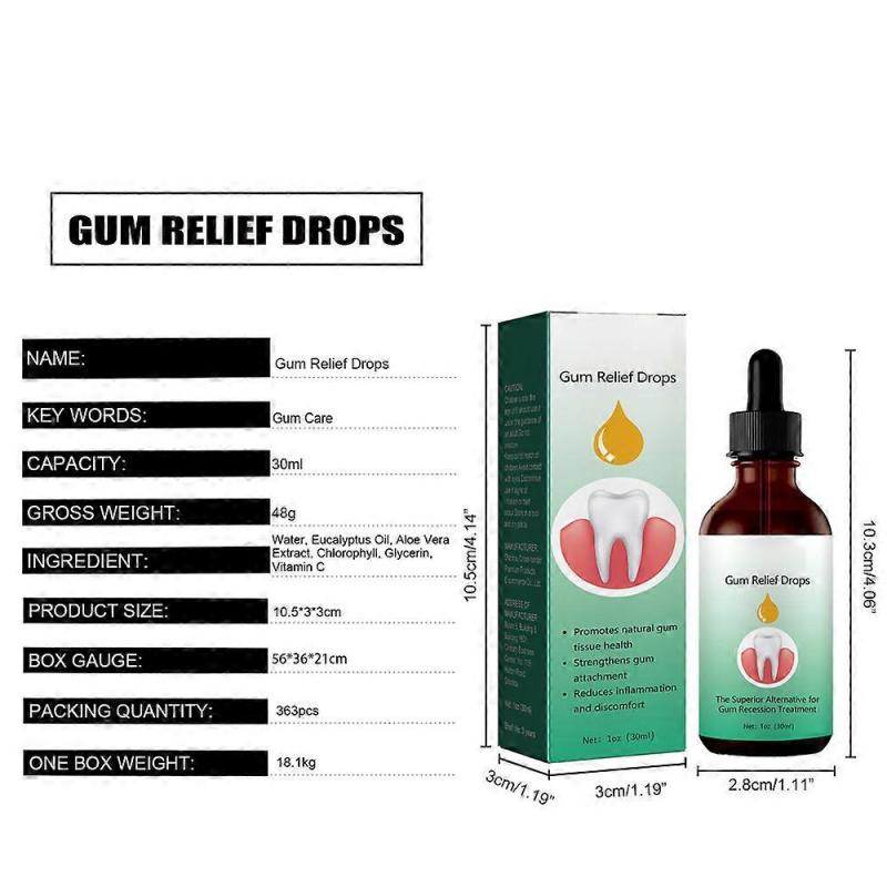 DentiZen Gum Regrowth Drops 3-Pack, 30ml for Gum Damage Repair & Gingival Ability Restoration, Gum Therapy Treatment