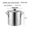 GOWKE Large Capacity 201 Stainless Steel Soup Pot with Lid