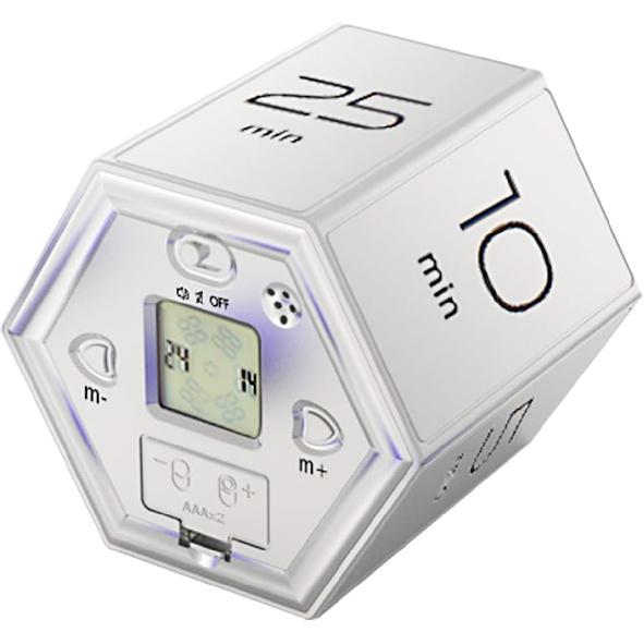 Timer, Hexagon Digital Clock Timer Magnetic Cubes Timer Kitchen Hexagon Flip Timer for Studying Cooking Exercising Easy to Use Magnetic Flip