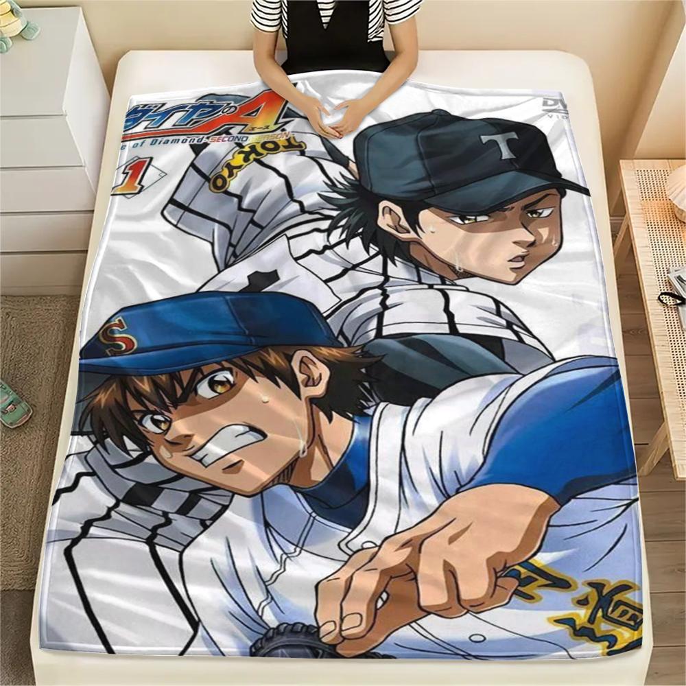 1Pc Ace of Diamond Print Flannel Blanket, High Quality Comfortable for All Seasons, Home Decor, Warmth and Comfort, Perfect for Christmas Gifts