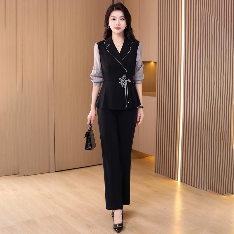 Kebell New Chinese Style Chiffon Two-Piece Set