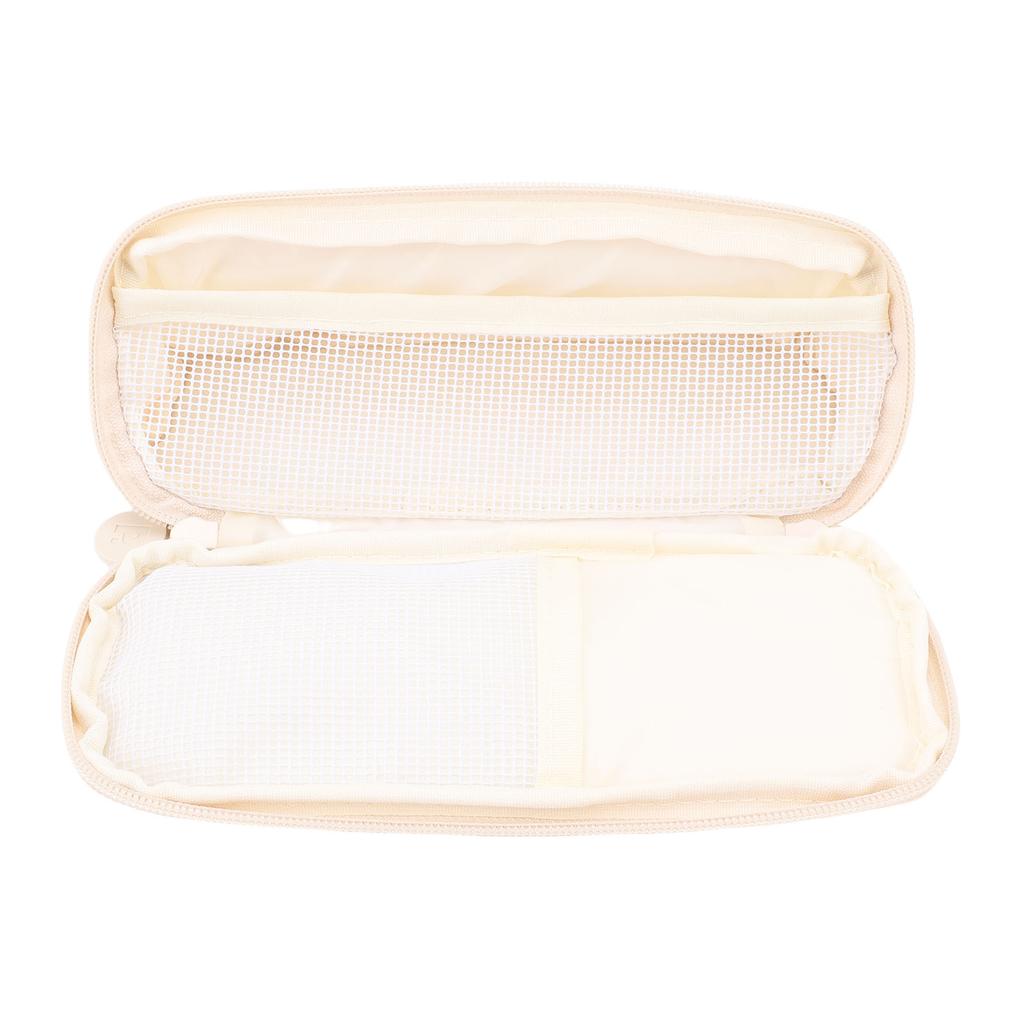 Triangle Pen Bag Memory Fabric Large Capacity 3 Layers Multifunctional Pencil Case Stationery Pouch for School Office