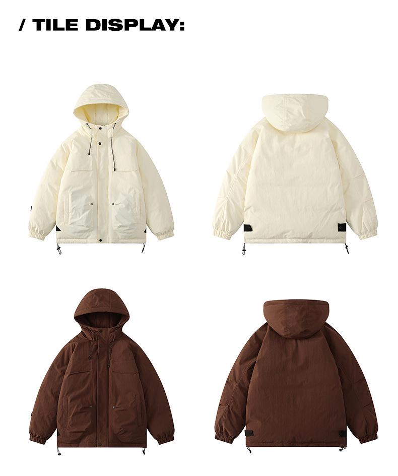 Japanese Style Windproof Hooded Down Jacket - Winter Casual Mountaineering Sportswear