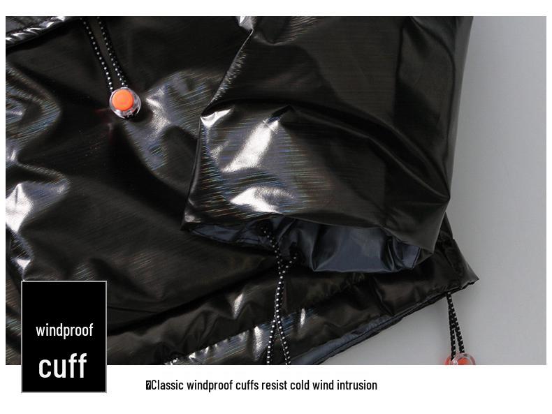 2025 Gradient Glossy Men's Winter Down Jacket - 90% Down, Thickened, Trendy Casual Coat