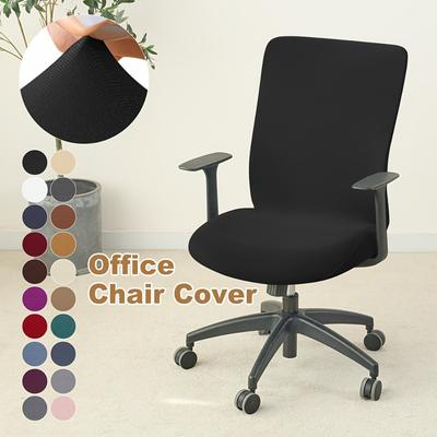 1pc Soft Stretch Gaming Chair Cover Anti-dirty Boss Computer Chair Slipcover Lift Rotating Gaming Office Boss Chair Case