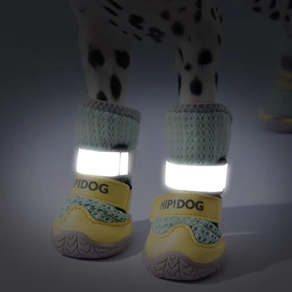 2Pcs Mesh Pet Sandals Non-slip Puppy Paw Protector Portable Dog Foot Cover For Medium/Large Dogs