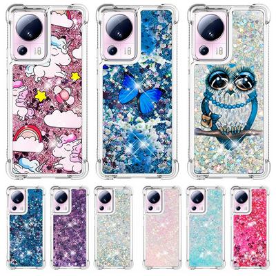 Étui 13 Lite Pour Xiaomi 13 Lite Housse Motif Peint Paillettes Liquide Sable Mouvant Housse pour Xiomi Mi 13 lite 13Lite Étui de Téléphone Capa
