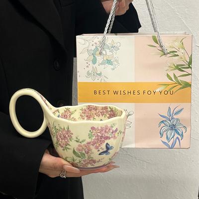 Ins Retro Style Song, Put the Cup High-value Breakfast Oat Cup for Girls To Accompany the Gift, High-value Gift Box