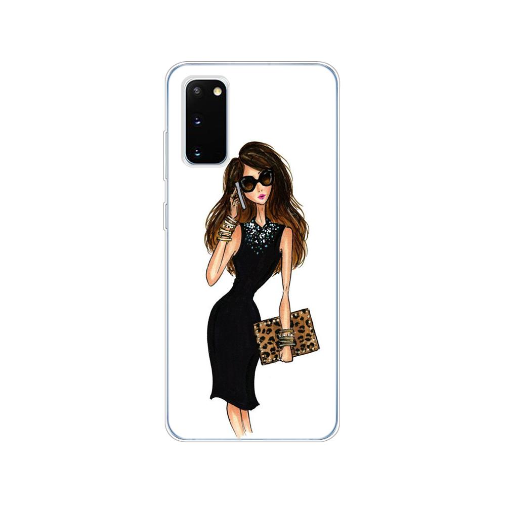 Case For Samsung Galaxy S20 PLUS Ultra S10 Lite Phone Cover For Samsung Note 10 Plus Lite  Beautiful Love Dress Shopping Girl