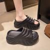 Fashion Flat Shoes Female Womens Slippers Outdoor Slides Pantofle Platform Beach 2025 Soft Summer Shoes Ladies' Slippers Summer Clogs Wo