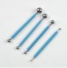 4-Piece Stainless Steel Maru Stick Set for Cake Decorating & Clay Carving