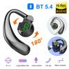 Bluetooth 5.4 Wireless Headset, Long Battery Life Hanging Ears,Start Noise Reduction Digital Display Sports Sleep Music Earring