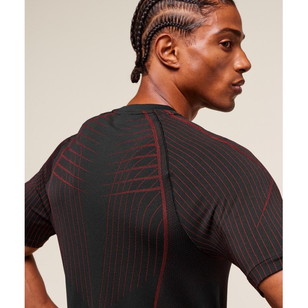 Gymshark Apex Seamless T shirT Black Carmine Red A2b3s Bb4j