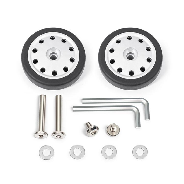 2PCS Plastic Suitcase Replacement Rollers Quiet Wheels Easy Install Assembly Practical Travel Luggage Casters