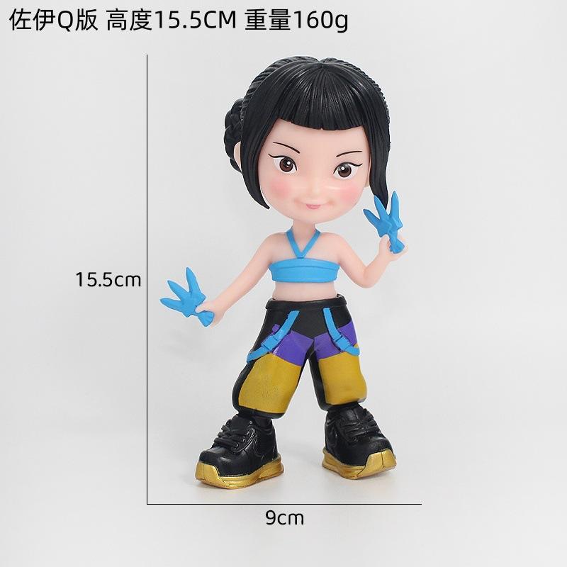 Fierce Fashion Girl Group Figures - Cute Cartoon Model Collectibles for Desktop & Shelf Stunners