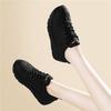 Women's platform casual sports shoes versatile women's autumn and winter new mother round head lace-up soft-soled women's shoes