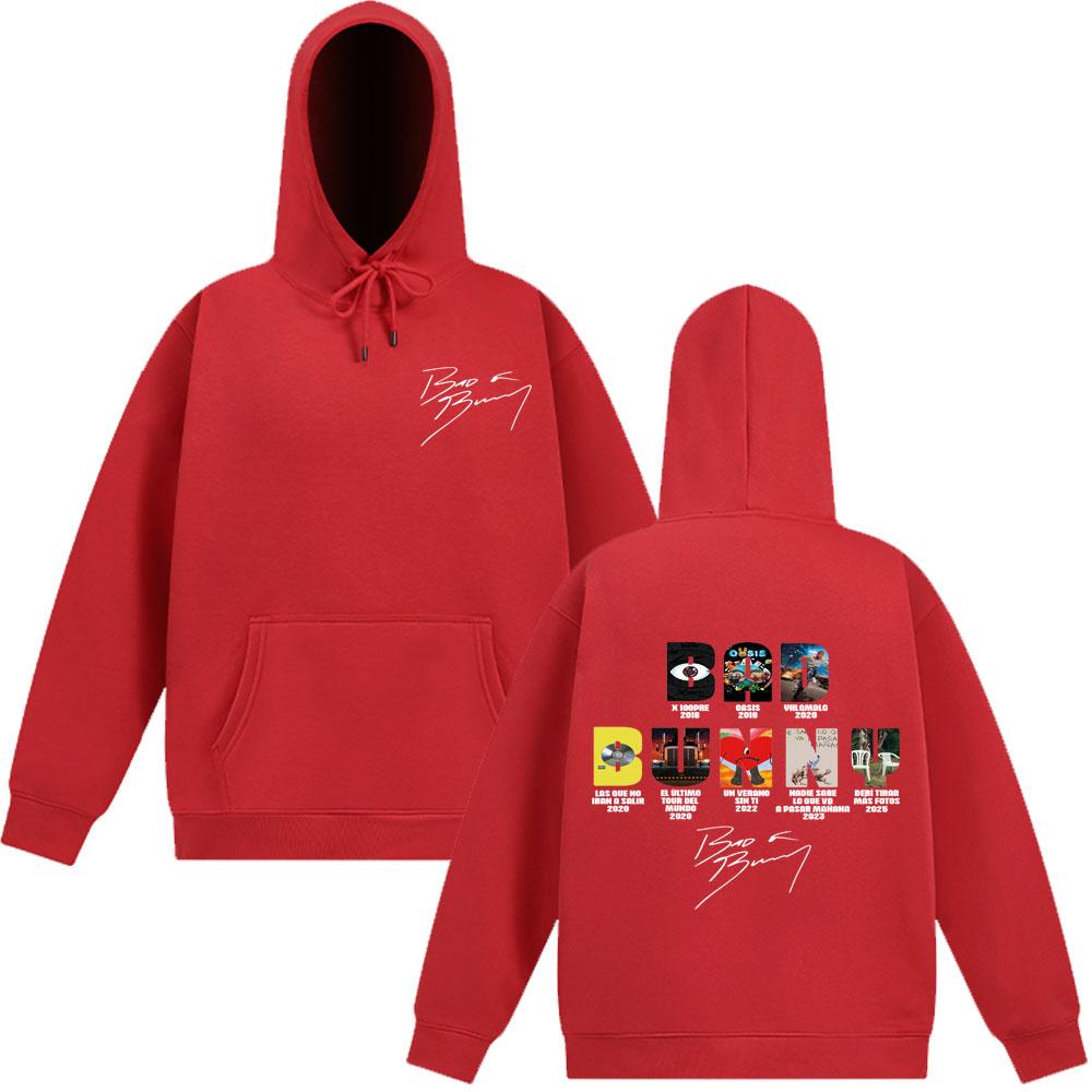 Rapper Bad Bunny Musikalbum Cover Grafik Hoodies Mann Frau Pullover Herbst Winter Mode Langarm Harajuku Sweatshirts