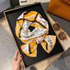 Satin high-end tied hair long silk scarf headband elegant and simple versatile hair band headband streamer hair accessories women's tied bag