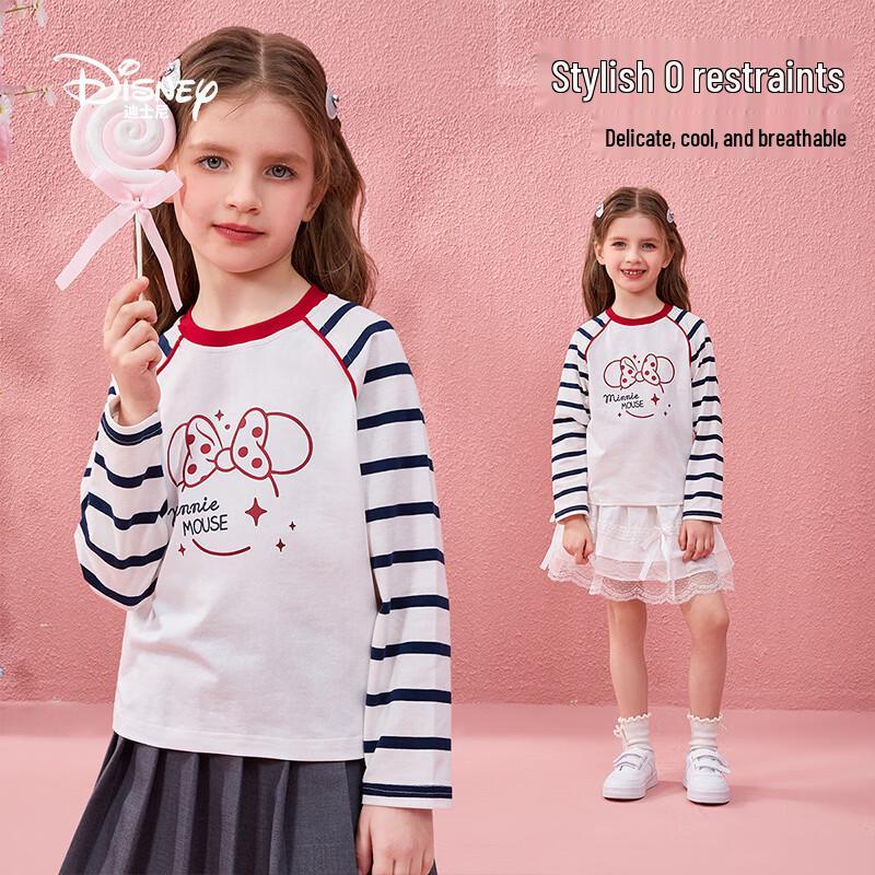 Disney Kids Long-Sleeve Character & Stripe Tops 140