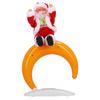 Christmas Santa Doll Electric Dancing Xmas Claus Table Ornaments Decor with Moon Base for