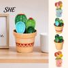 Kaffee- und Teelöffel 4er-Set Blume, Keramik-Nesting-Tassen mit Ständer, Backlöffel-Set Niedliches Küchenwerkzeug für Tee, Geschenk Bäckerwerkzeuge