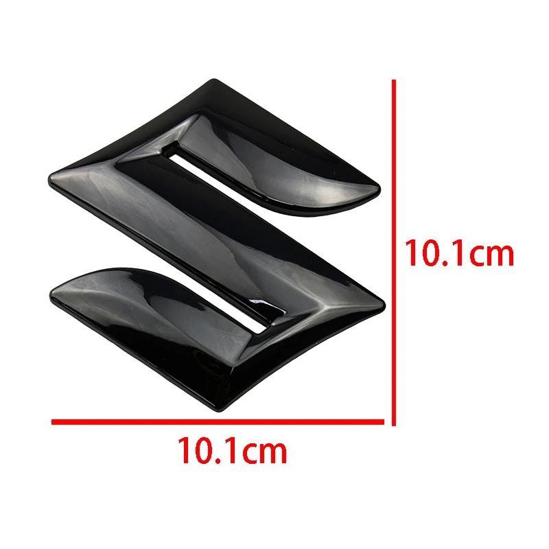 10cm Front Emblem Sticker for Suzuki SX4 Swift Sport Jimny Grand Vitara Alto Alivio Samurai Metal Car Side Logo 3D Badge