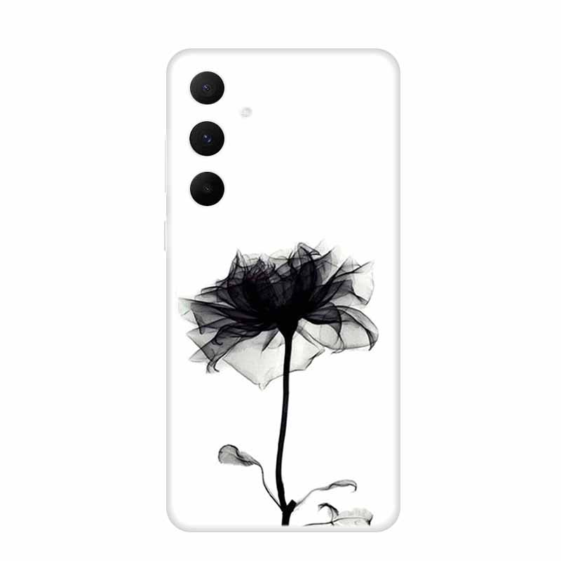 Colour Floral Phone Case for Samsung A05 A15 Clear Soft Case Silicone TPU Cover for Samsung Galaxy A25 A35 A55 Protective Funda