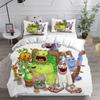 Anime My Singing Monsters Video Game Cartoon Bedding Set Single Twin Full Queen King Size Bed Set Adult Kid Bedroom Bedding Gift
