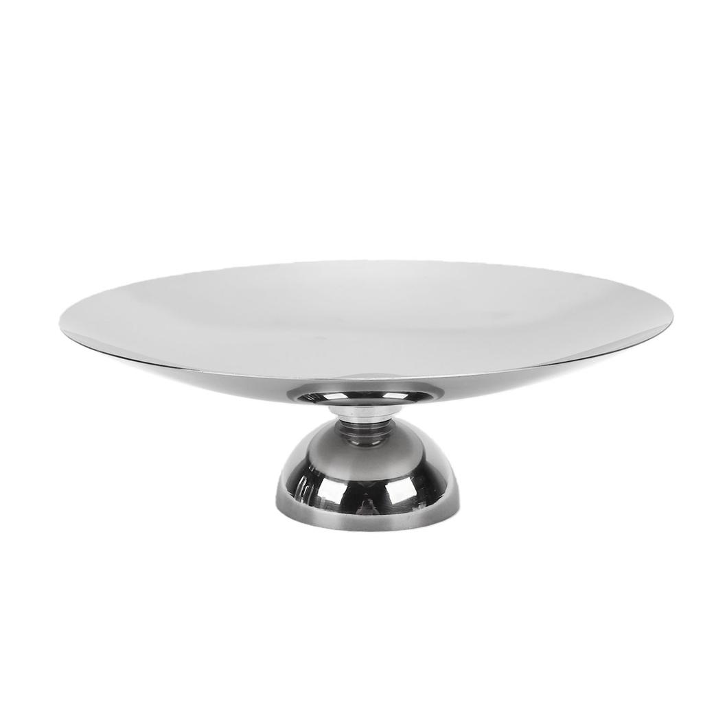 Pedestal Bowl Nordic Style Multifunctional Stainless Steel Footed Dessert Snack Tray for Living Room