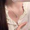 Shiny Blue Crystal Star Pendant Necklace for Women Girls Aesthetic Y2K Emo Zircon Charm Sweet Jewely Accessory Gift