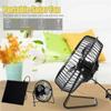 Portable Mini Solar Fan Foldable Lightweight Ventilator Greenhouse Pet Dog Chicken House Cooling Fan