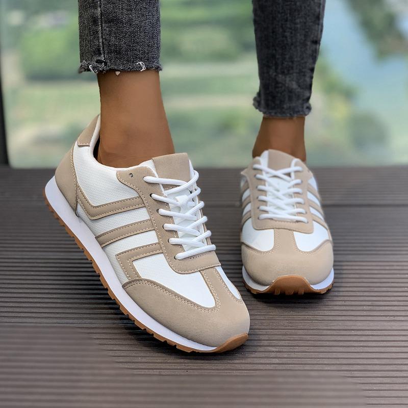 Autumn New Casual Shoes Fashionable Versatile Travel Running Shoes Breathable Leather Lightweight Sports Women's Shoes