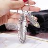Dichiarazione Foglie Piuma A Forma Di Collane Lunghe Per Le Donne Collana Choker Di Cristallo Pendenti Catena Di Maglioni Alla Moda Gioielli Con Ciondoli Regali