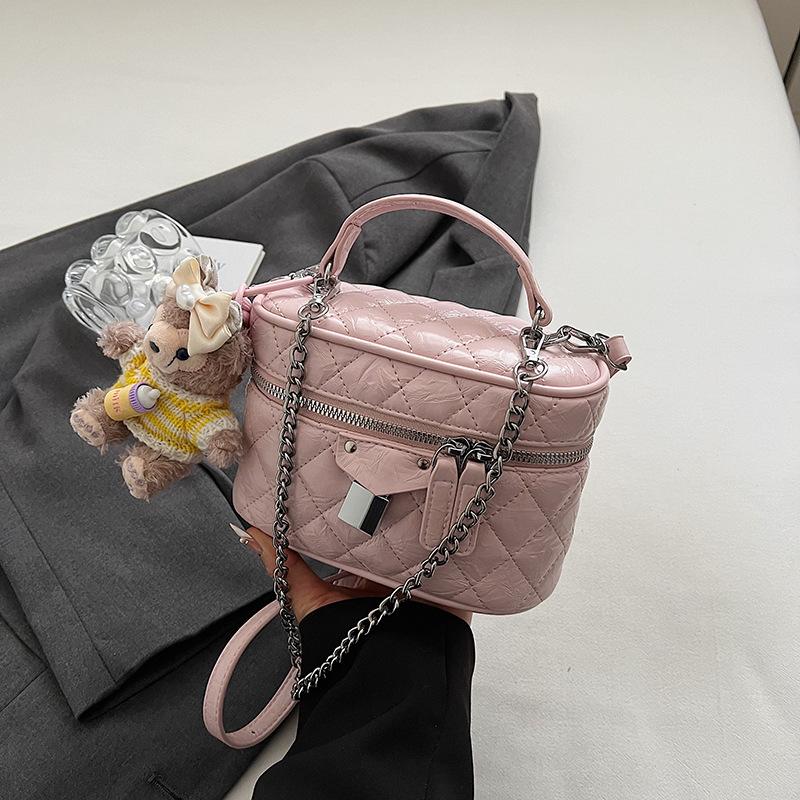 Premium Sense Küçük Kokulu Rüzgar Eşkenar Dörtgen Zincirli Taşınabilir Kutu Çanta Kadın Yabancı Stil Çok Yönlü Omuz Askılı Postacı Çantası