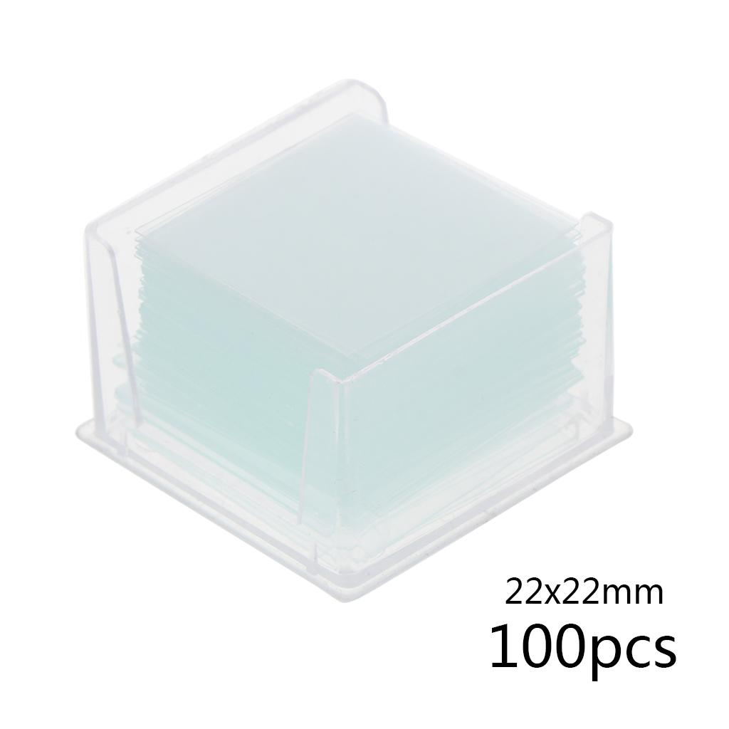Vetrini Quadrati Trasparenti in Vetro Coprivetrini per Microscopio Vetrini Quadrati in Vetro per Microscopio Accessori per Strumenti Ottici
