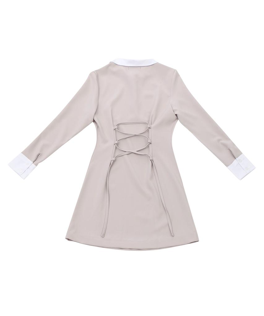 Catharsis Corset Collar Dress Beige One Size