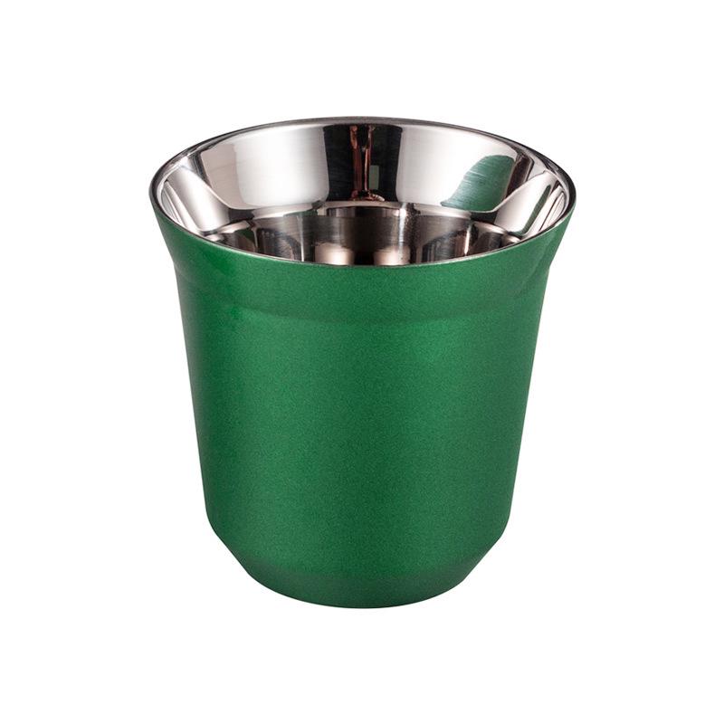 Italian 80ML Double-Wall Stainless Steel Children's Coffee Cup - Heat & Cold Insulated [New]