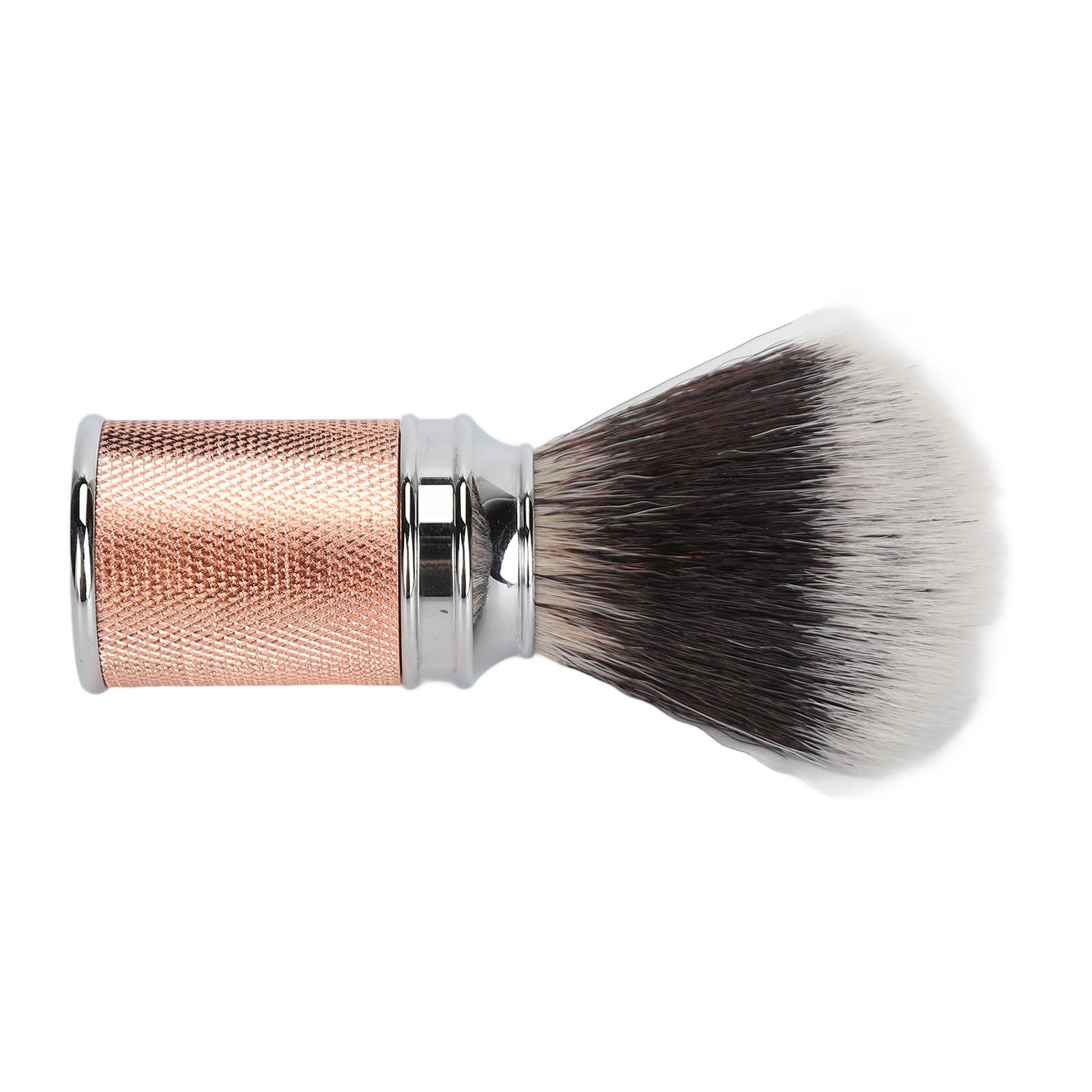 

Nylon Beard Foaming Brush Curved Handle Cleaning Synthetic Lather Beard Foaming Brush