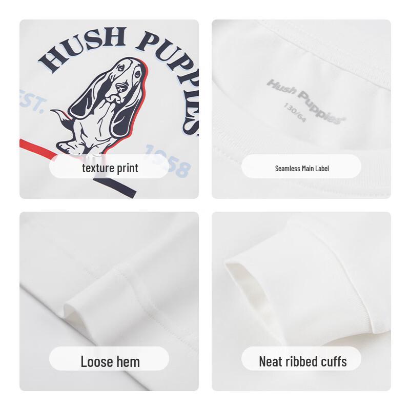 Hush Puppies Boys' Long Sleeve Round Neck T-shirt