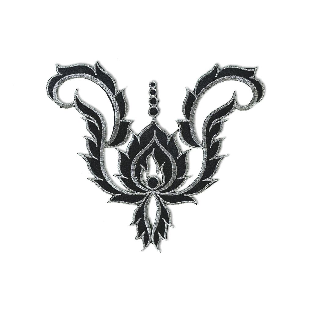 Two-Color Pattern Embroidery Cloth Sticker Diy Handmade Clothing Accessories Dress Opera Ethnic Clothing Accessories Hot Stamping Decal