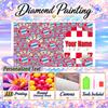 Bayern Munich 5D DIY Diamond Painting Custom Name Text, Full Drill Rhinestone Mosaic Art Home Gift