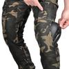 Men's Camouflage Motorcycle Jeans: Slim Fit, Multi-Pocket, Four Seasons, Anti-Fall Riding Pants.