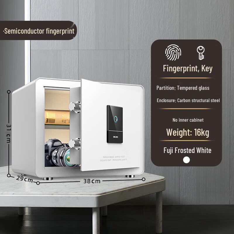 Deli 31cm Smart Fingerprint Password Safe