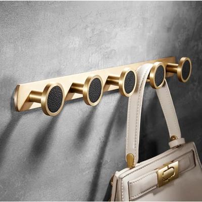 Bathroom Robe Hooks Brass Hooks for Hanging Clothes Hook Door Wall Double Hooks Bathroom Accessories Towel Hook