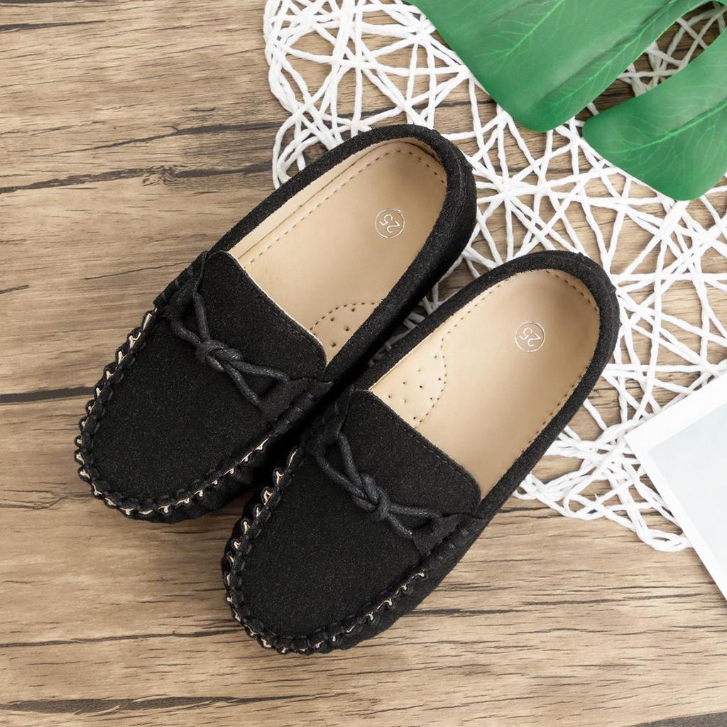 2025 Spring Kids' Suede Slip-on Loafers - Casual Style