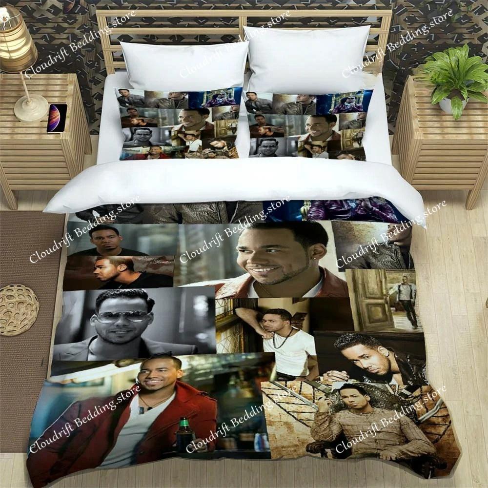 Bettwäsche-Sets mit Motiven des lateinamerikanischen Sängers Romeo Santos: Exquisites Bettwaren-Set, Bettbezug-Set, Bettdecken-Set, luxuriöses Geburtstagsgeschenk