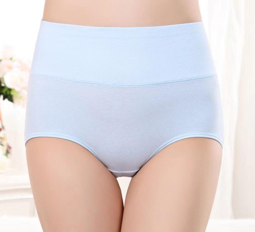 Novas Calcinhas Triângulo de Algodão de Cintura Alta para Mulheres - Sem Costura, Respiráveis, Antibacterianas, Tamanho Grande, com Controle Abdominal e Levanta Bumbum.