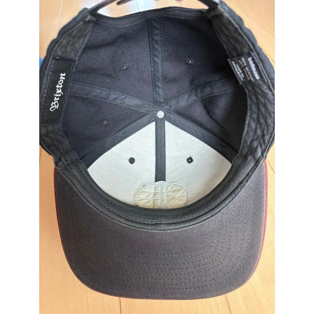 Used Brixton black wine red cap