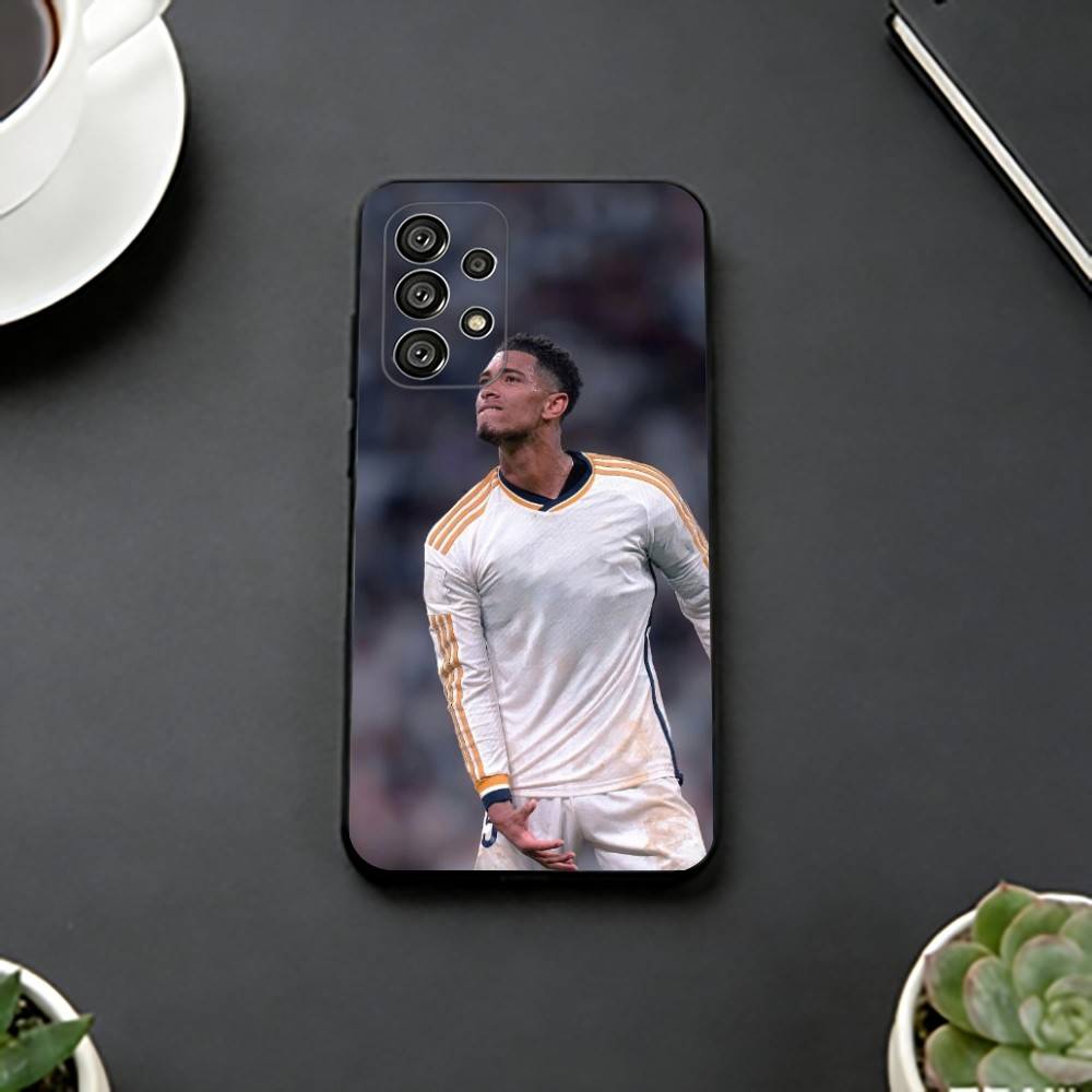 J-Jude Football B-Bellingham Phone Case For Samsung S25,S24,S21,S22,S23,S30,Ultra,S20,Plus,Fe,Lite,Note,10,Black Cover