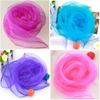 50 pezzi 60x60cm Foulard Quadrato Caramella Donna Performance Piccoli Foulard di Seta Sciarpa Hijab Foulard di Chiffon